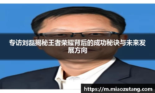 专访刘磊揭秘王者荣耀背后的成功秘诀与未来发展方向
